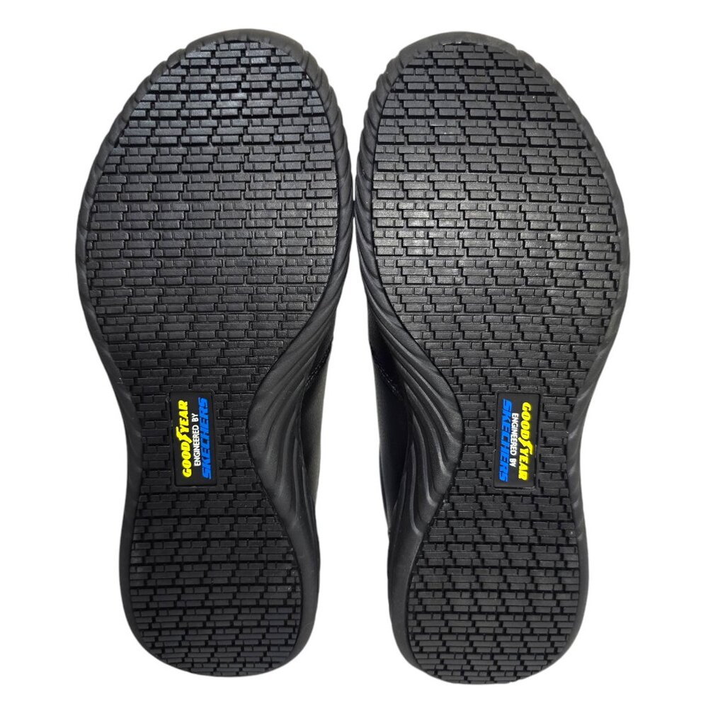 Goodyear Engineered By Skechers Slip Resistant Shoes Womens Size 8.5 Black Leona - Picture 10 of 10